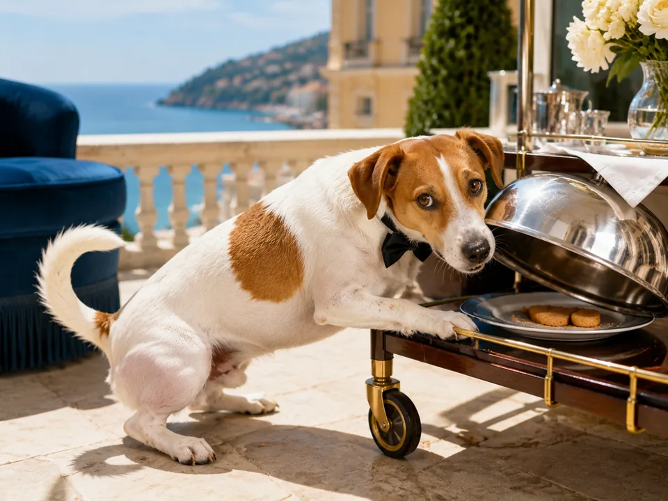 Louie in Movie star, January: Spy thriller: the biscuit heist