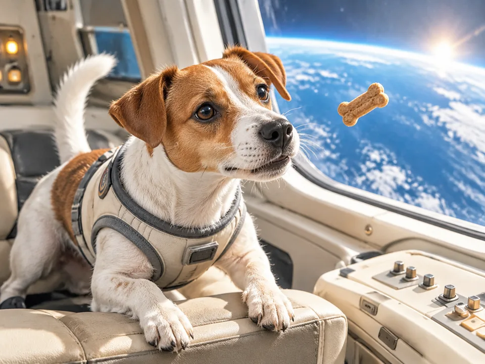 Louie in Movie star, March: Space adventure: an unidentified floating snack