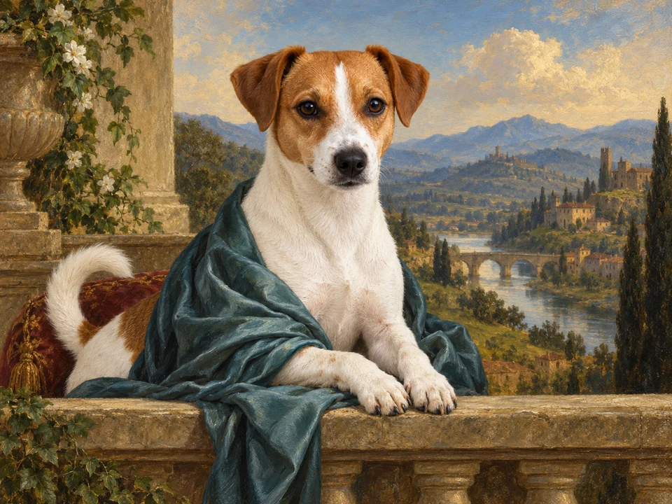 Calendar example: Pet masterpieces, The mysterious smile