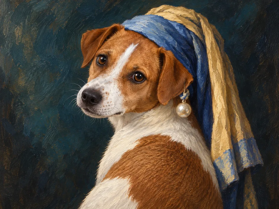 Louie in Pet masterpieces, January: Pet with a pearl