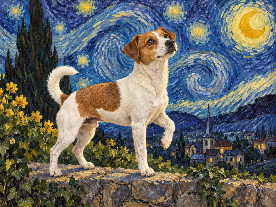 Louie in Pet masterpieces, February: A starry little night