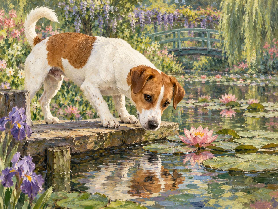 Louie in Pet masterpieces, March: The water-lily inspector